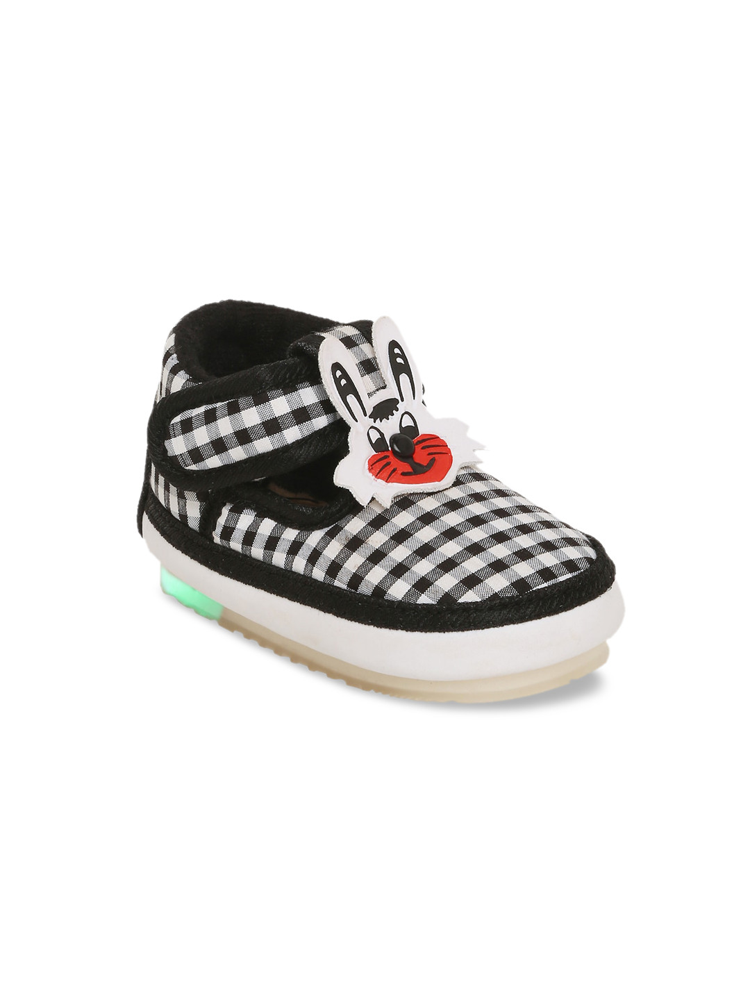 CHiU Unisex Kids Black Checked Sneakers
