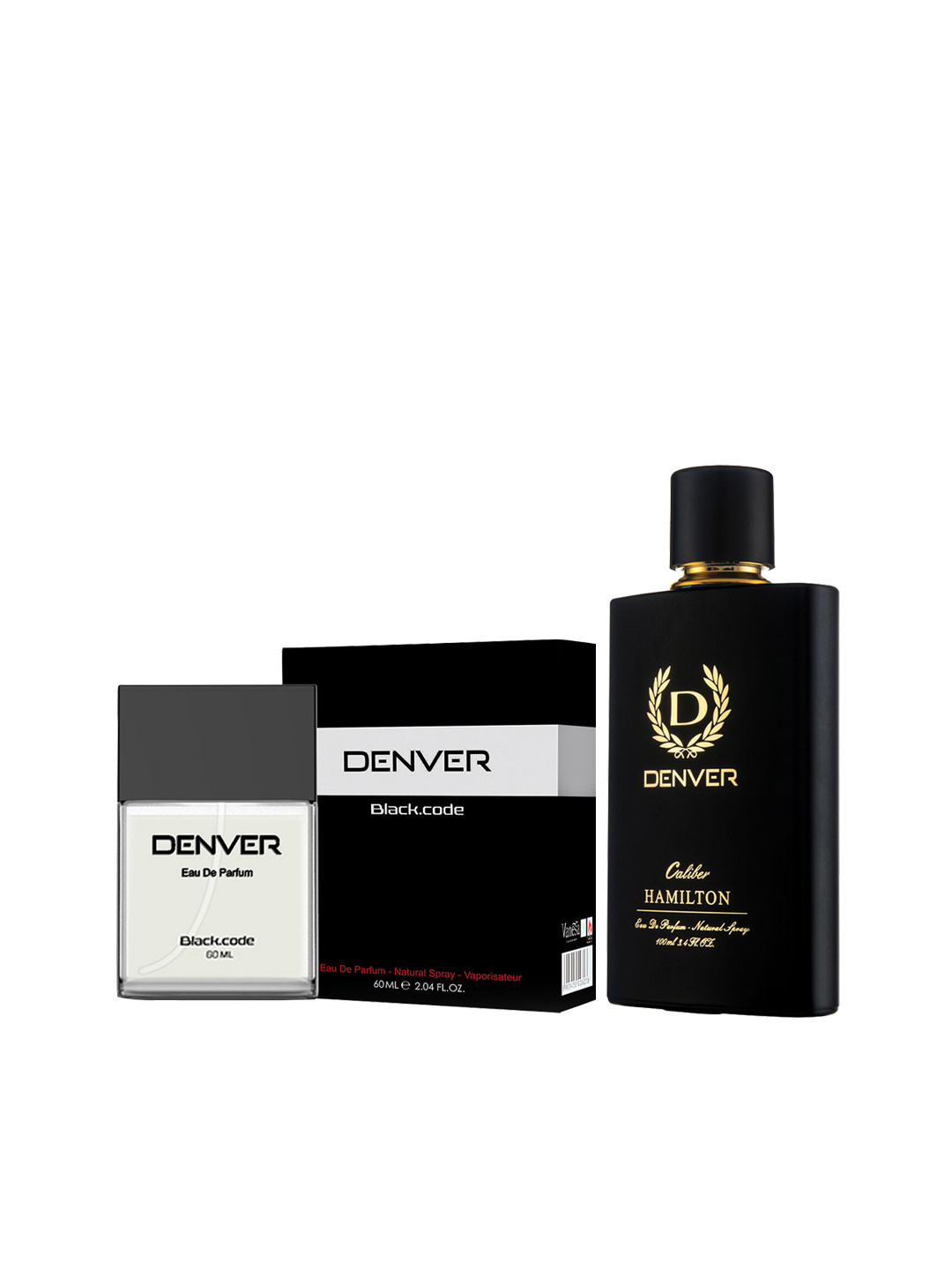 Denver Men Set of Black Code EDP & Hamilton Calaiber EDP