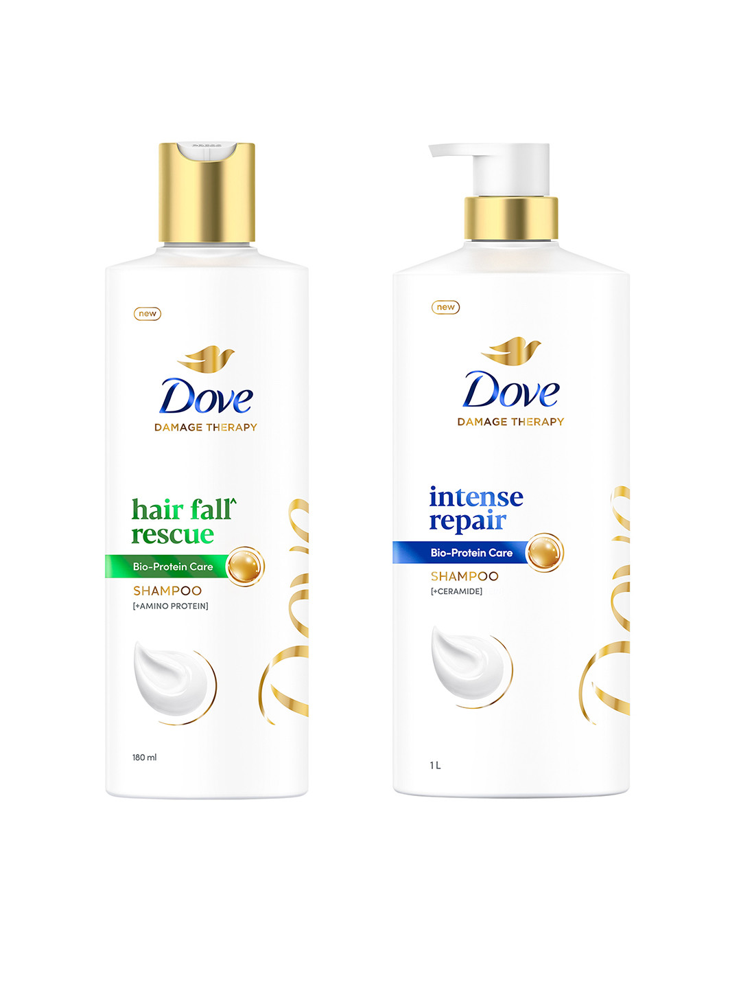 Dove Unisex Hair Fall Rescue Shampoo & Intense Repair Shampoo