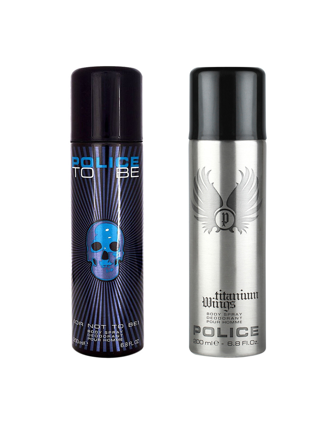Police Men Set of To Be Or Not To Be & Wings Titanium Deodorants