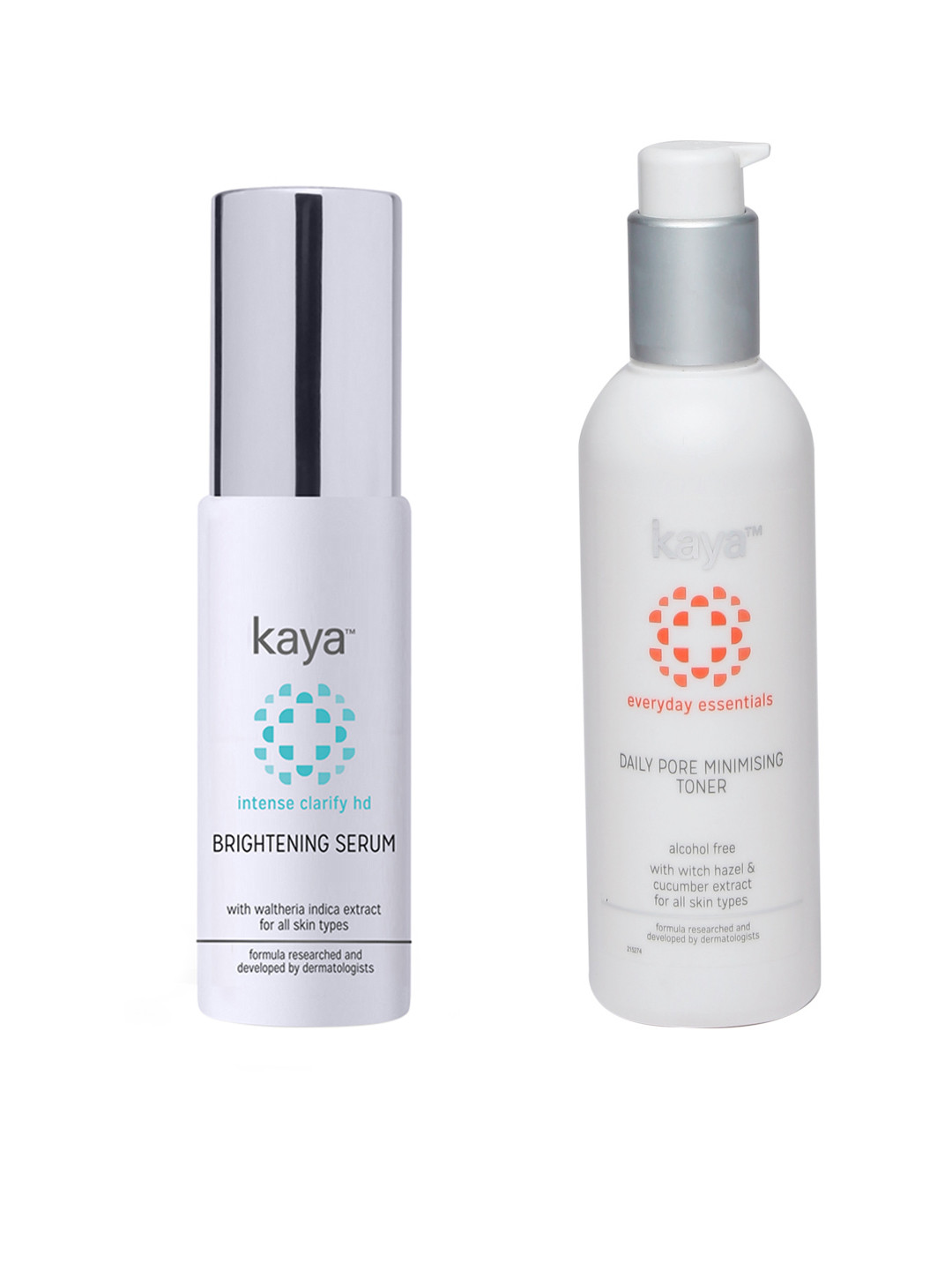 Kaya Pack of Brightening Serum & Pore Minimising Toner