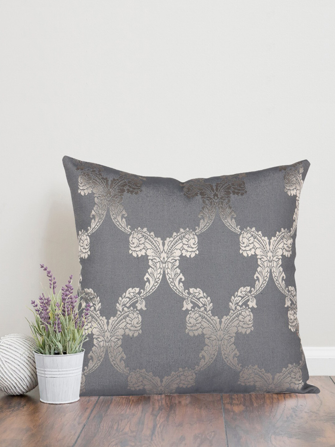 Home Unisex Blue Self Design