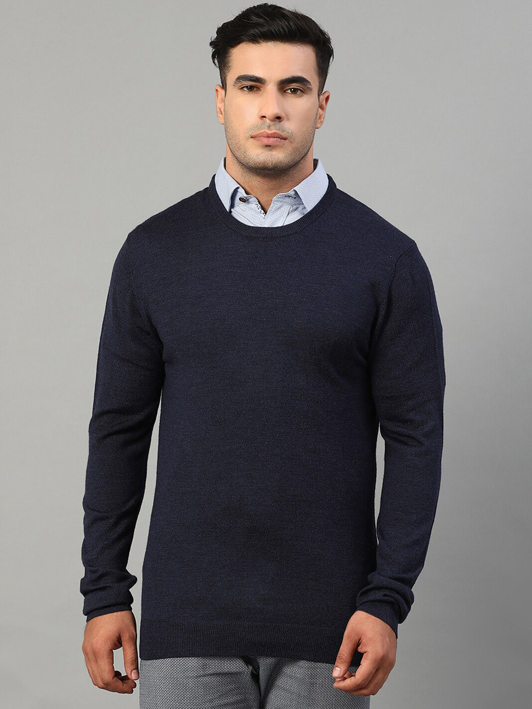 Matinique Men Navy Blue Pullover