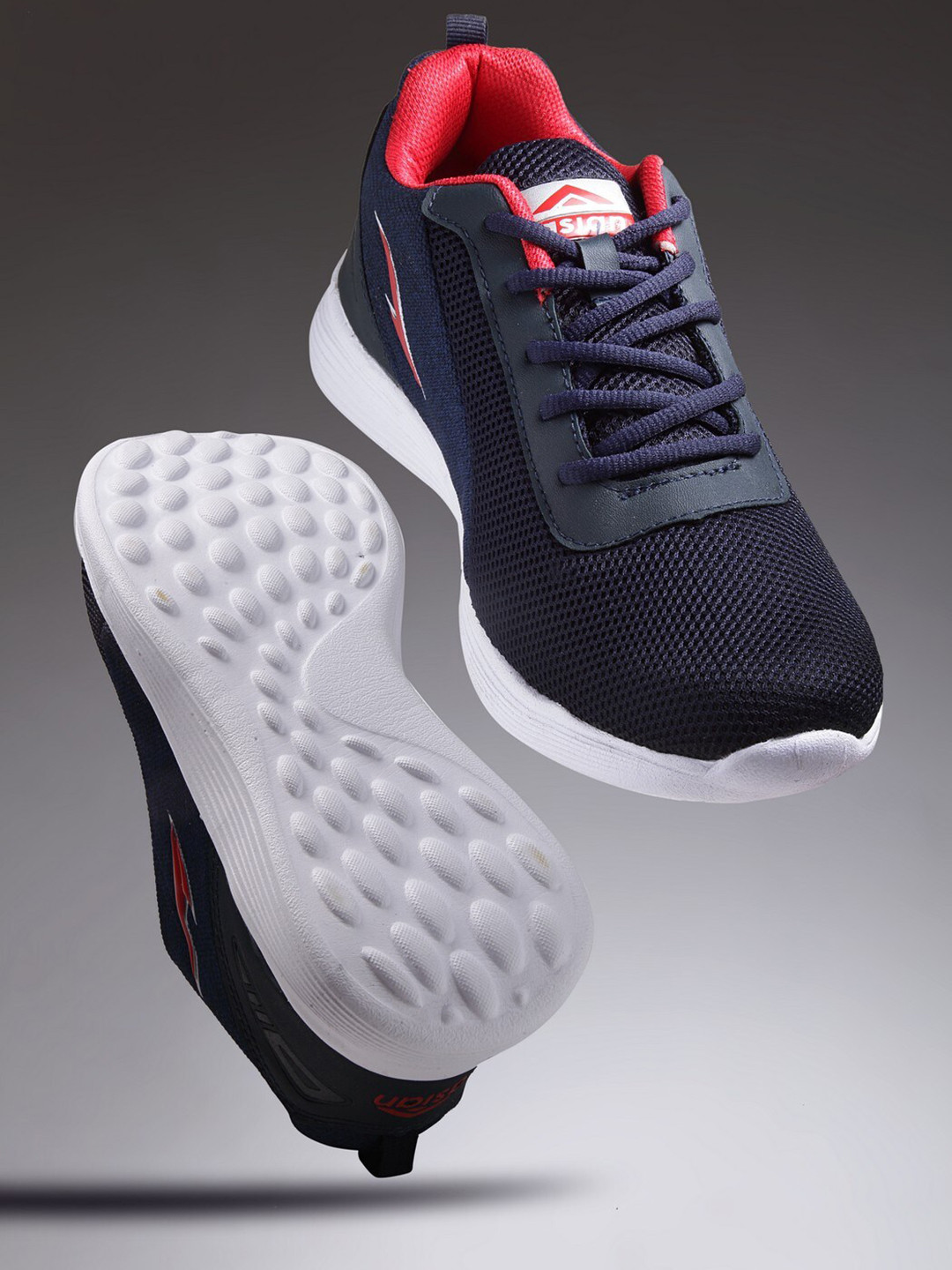 ASIAN Men Navy Blue Textured Captain-13 Running Shoes