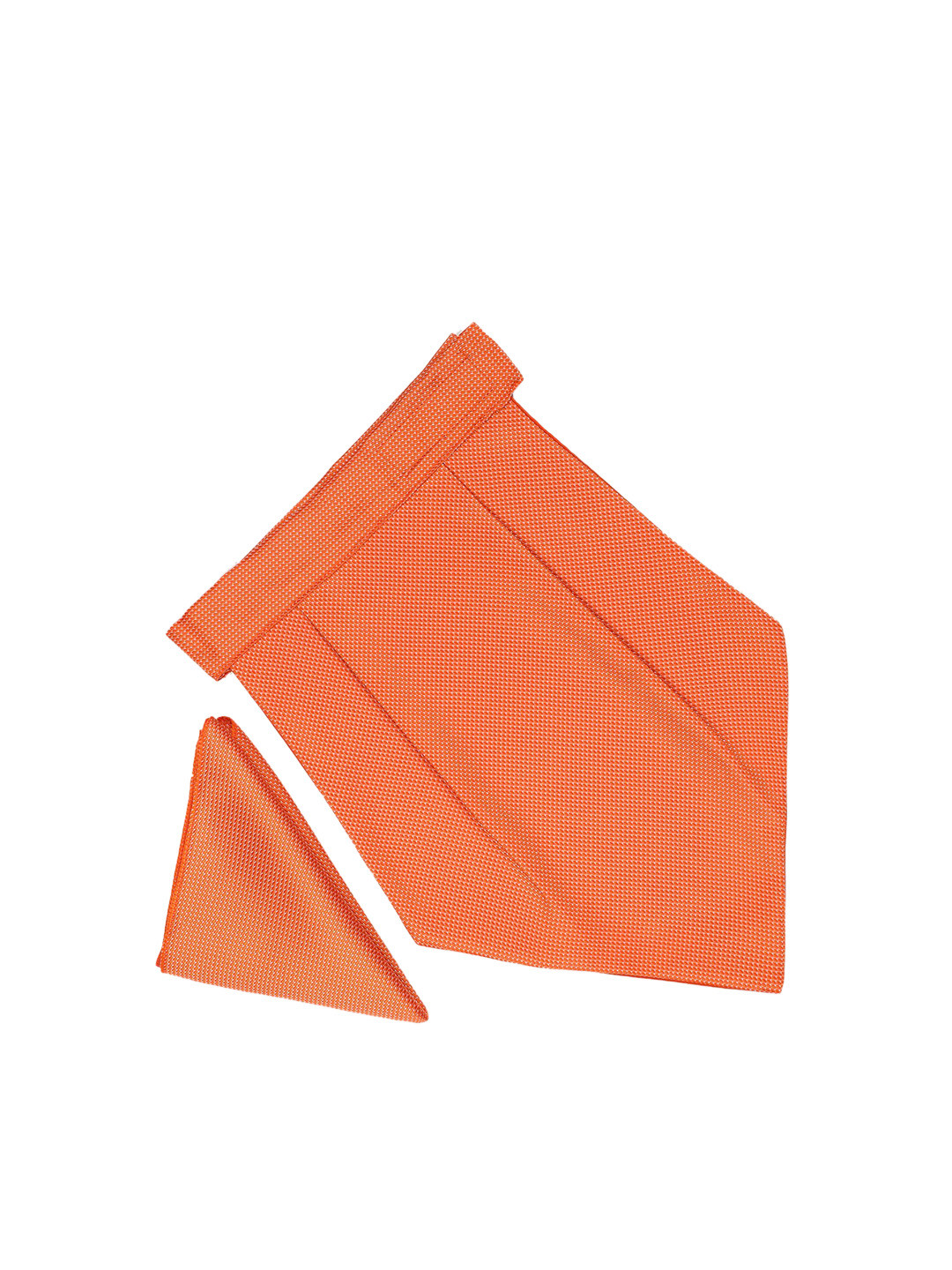 Tossido Men Orange Self Design Accessory Gift Set