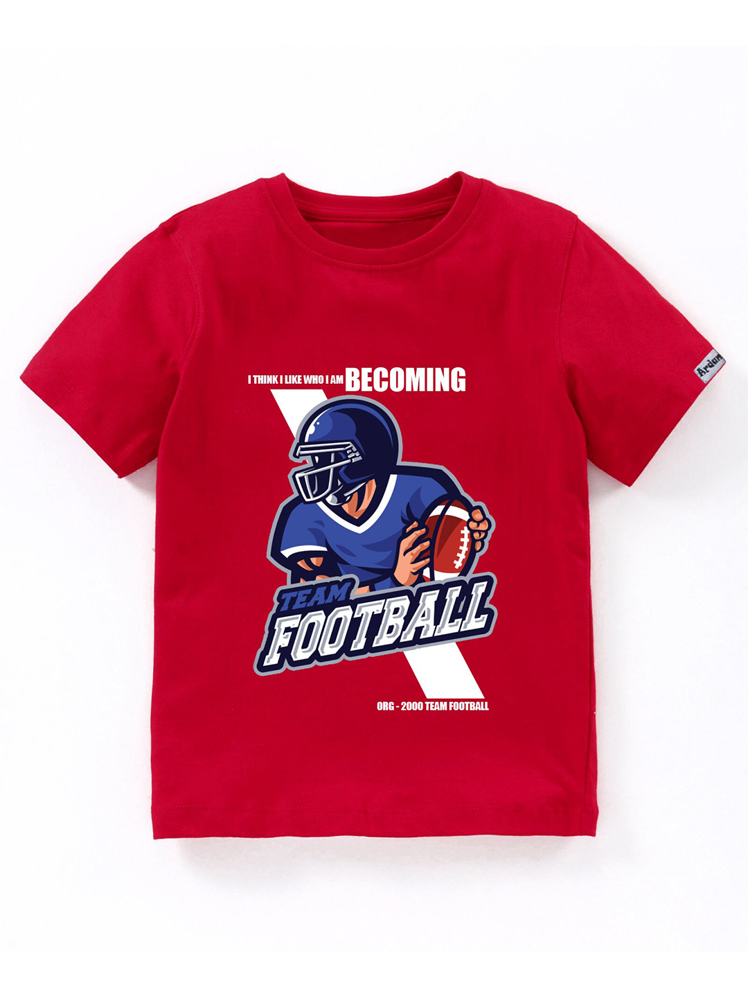 Ardan Lucy Boys Red Graphic Printed T-shirt