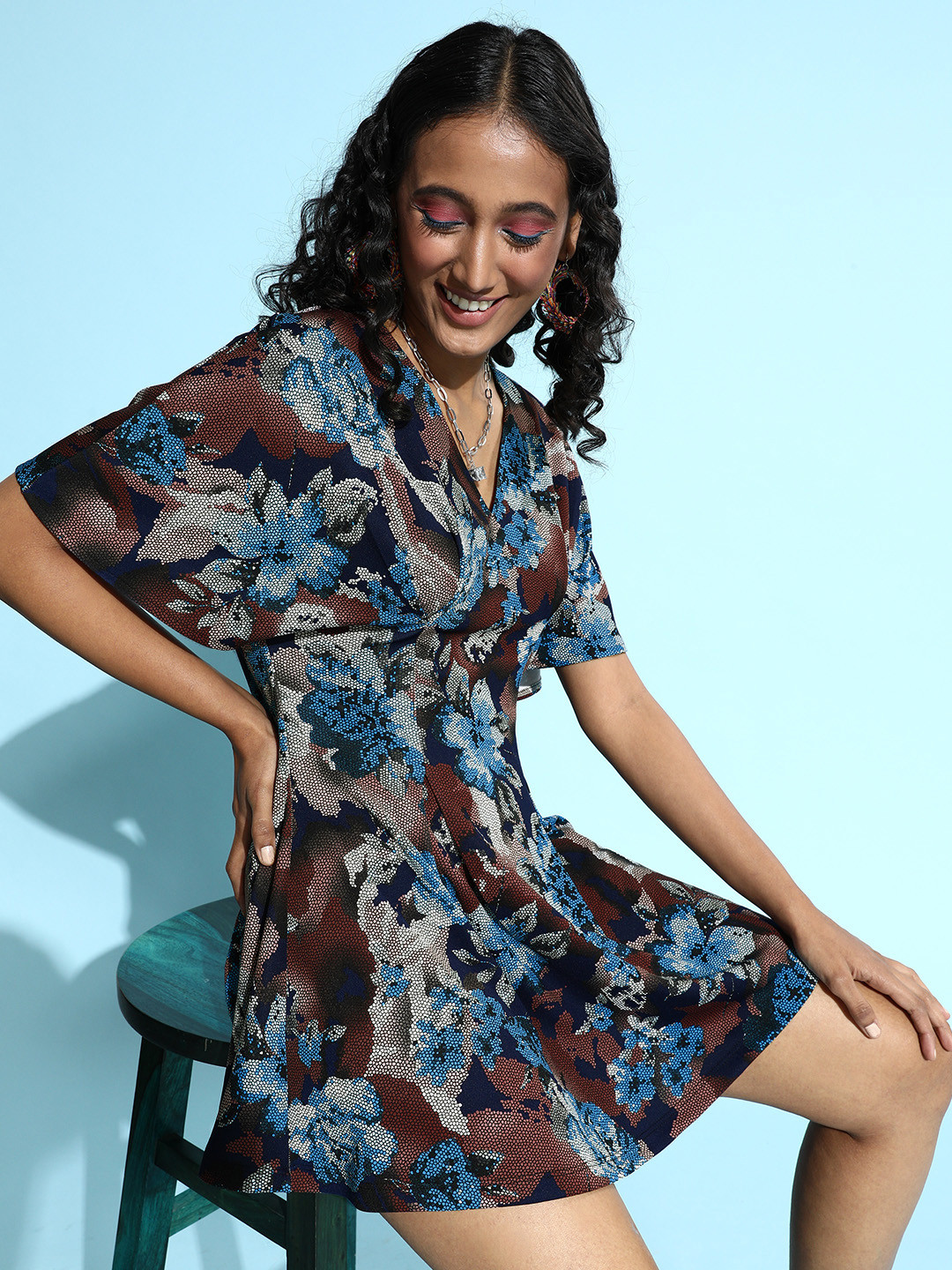 Kassually Women Beautiful Multi Floral Dress