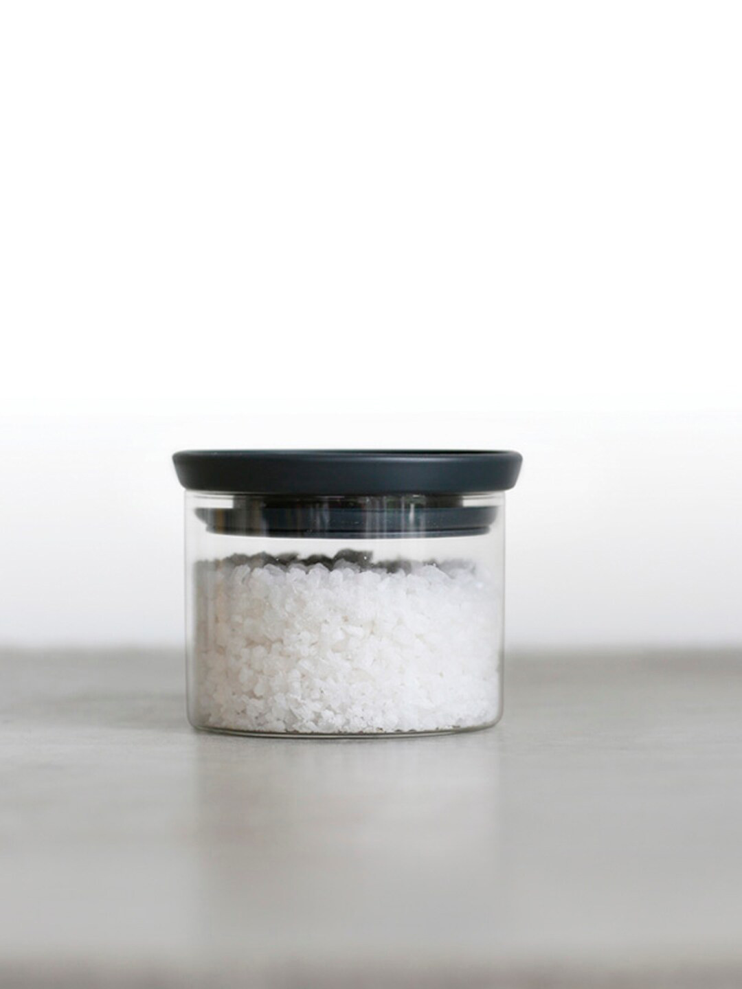 Brabantia Grey Glass Dishwasher Safe Flip Top Canister-300ml