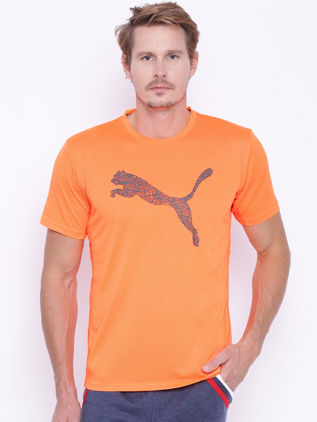 neon orange puma shirt