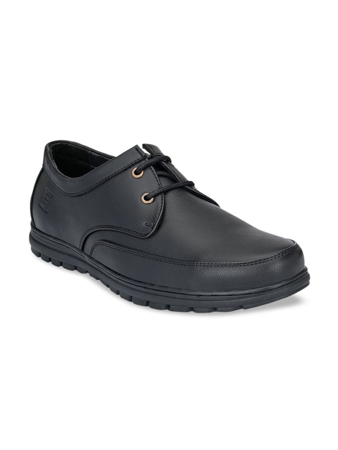 Eego Italy Men Black Solid Formal Derbys