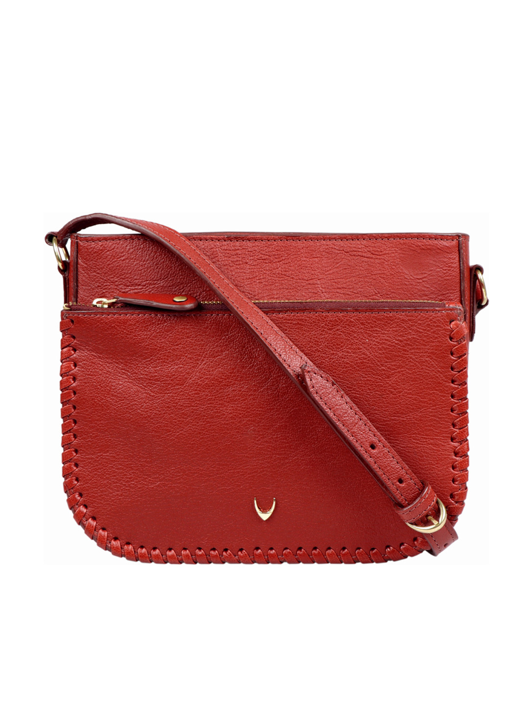 Hidesign Red Leather Swagger Sling Bag
