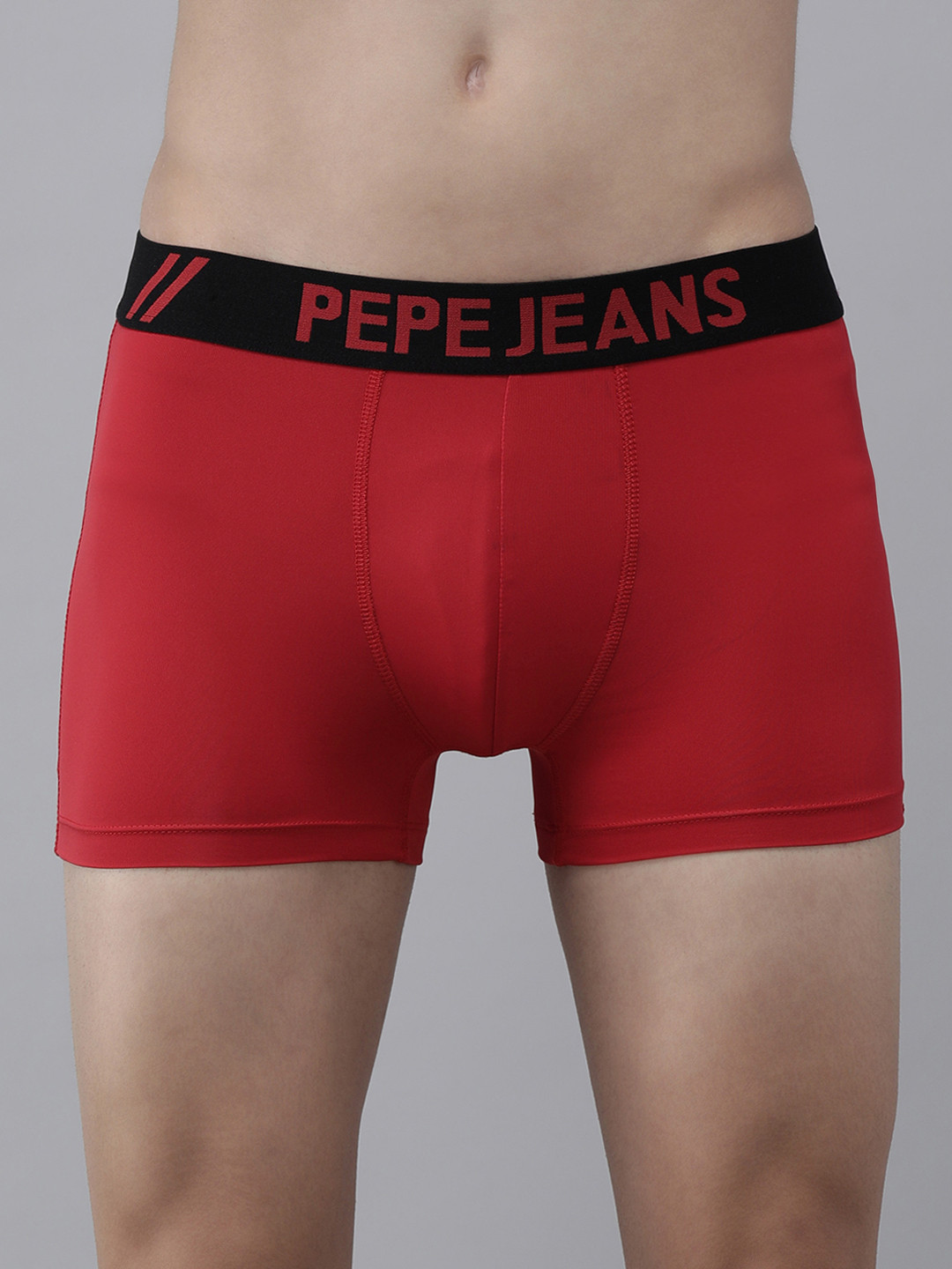 Pepe Jeans MenRed Solid Trunks- 8904311326304