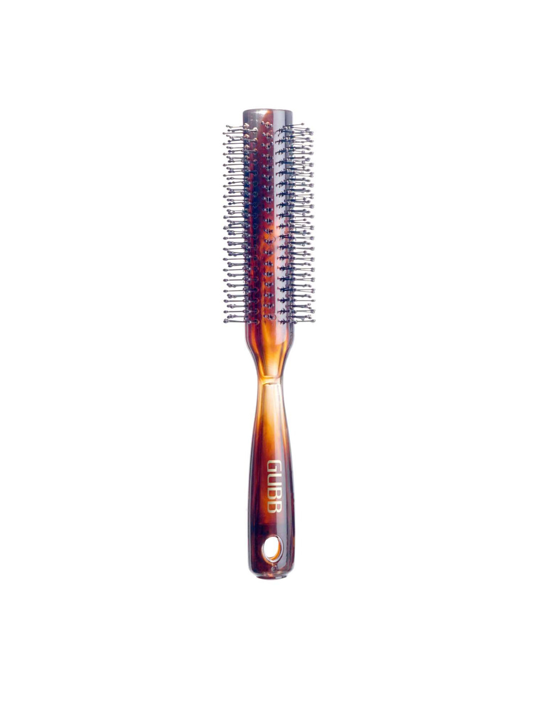 GUBB Unisex Brown Shell Range Round Hair Brush Comb
