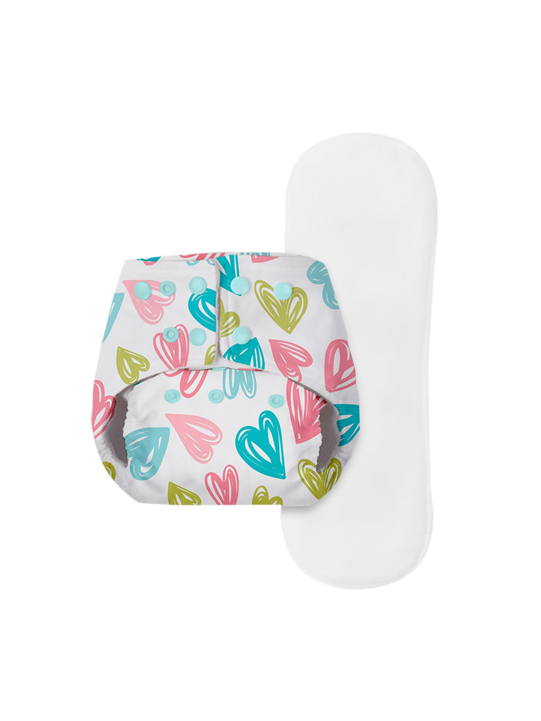 BASIC by SuperBottoms Infants Kids Assorted Sustainable Reusable Cloth Diaper with 1 insert