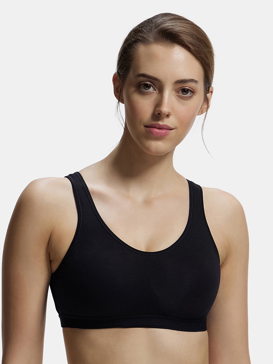 Buy Jockey Wirefree Non Padded Combed Cotton Full Coverage Slip On Active Bra 1376 Bra for Women 15115000 Myntra