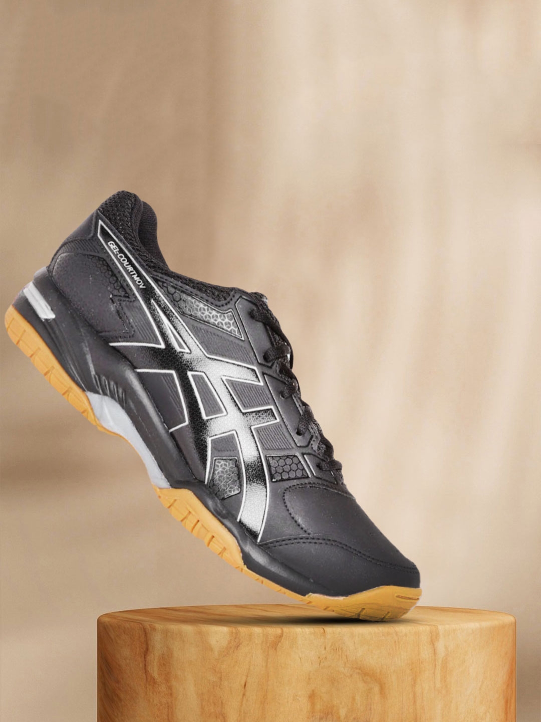 Solid black asics clearance