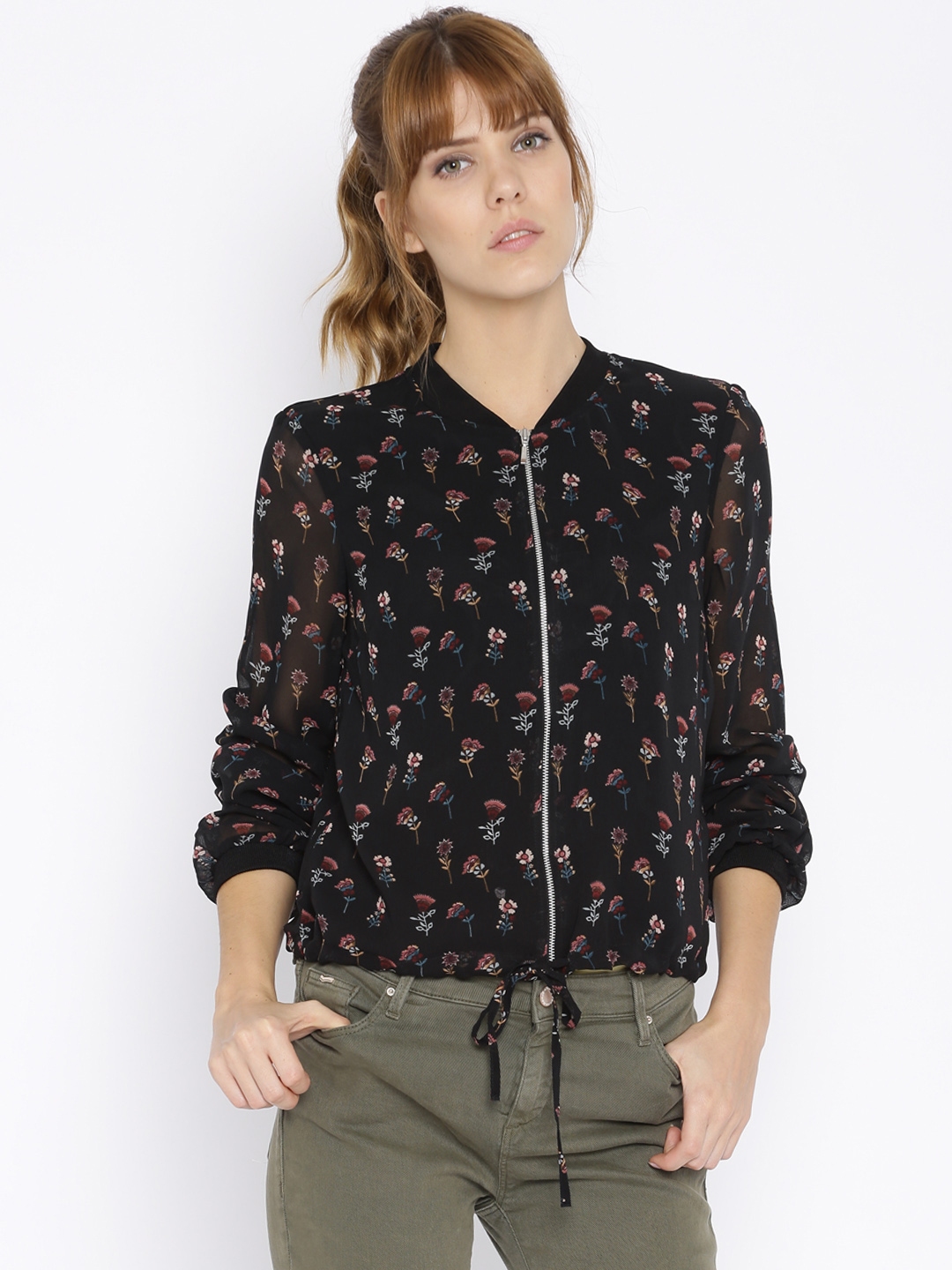 Vero moda floral on sale jacket