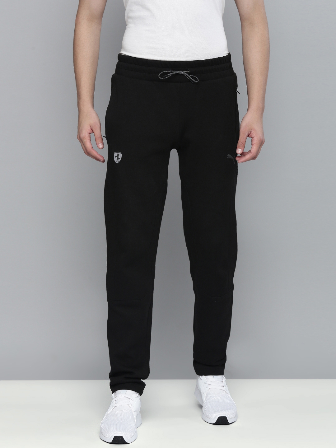 Buy PUMA Motorsport Men Black Solid Slim Fit Ferrari Style Knitted
