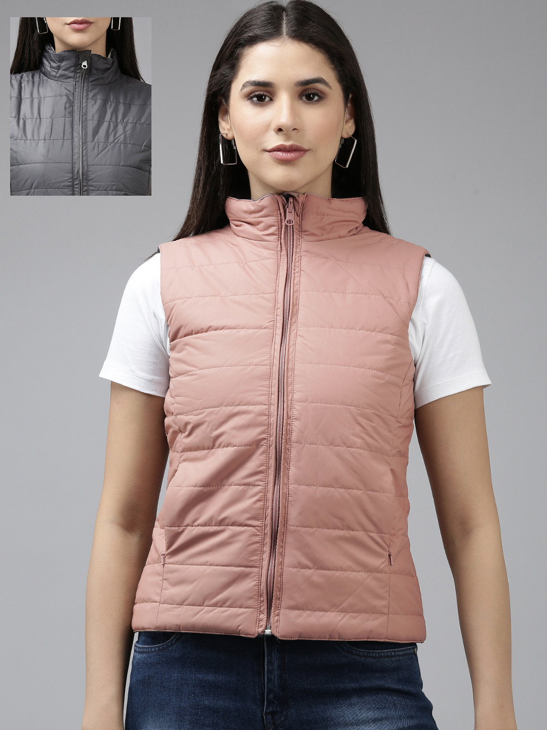 Van Heusen Woman Lightweight Reversible Puffer Jacket