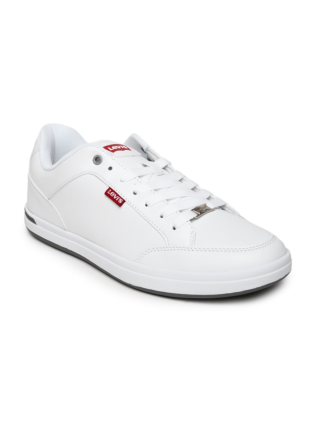 Buy Levis Men White Perforated Regular Sneakers - Casual Shoes for Men  1512613 | Myntra