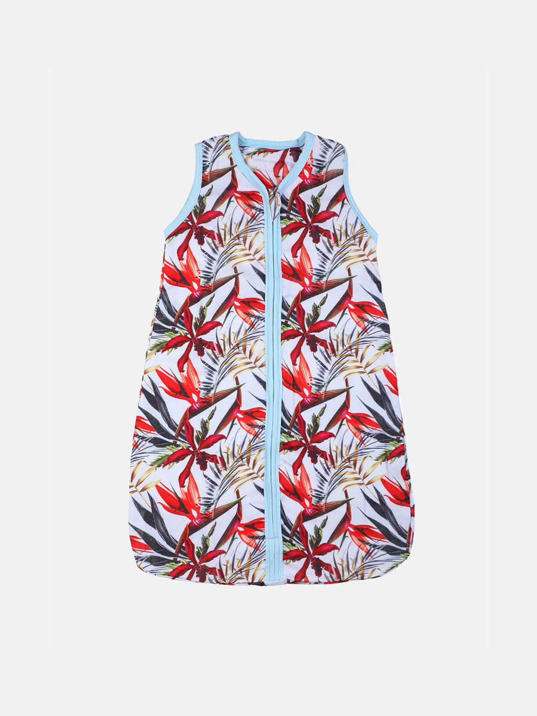 Softsens Kids Red & White Printed Safari Dreams 4 layer Bamboo Sleeping Bag