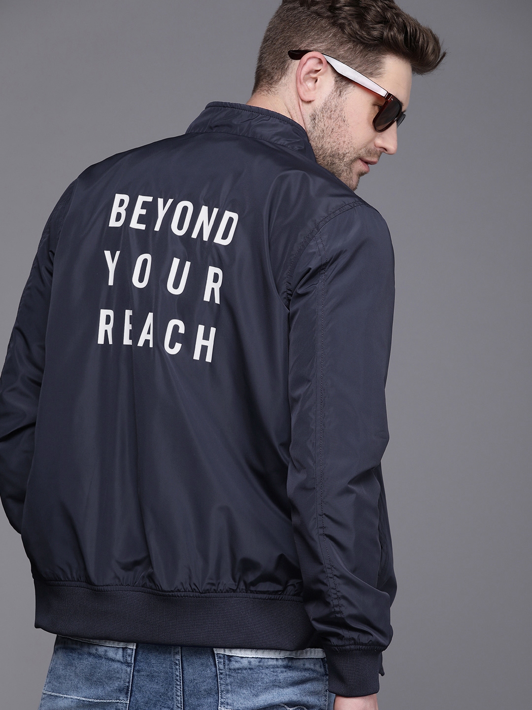 Bomber jacket with design on back hotsell