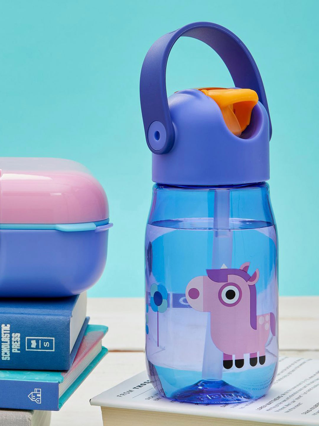 ZOKU Kids  Purple Flip Straw Bottle