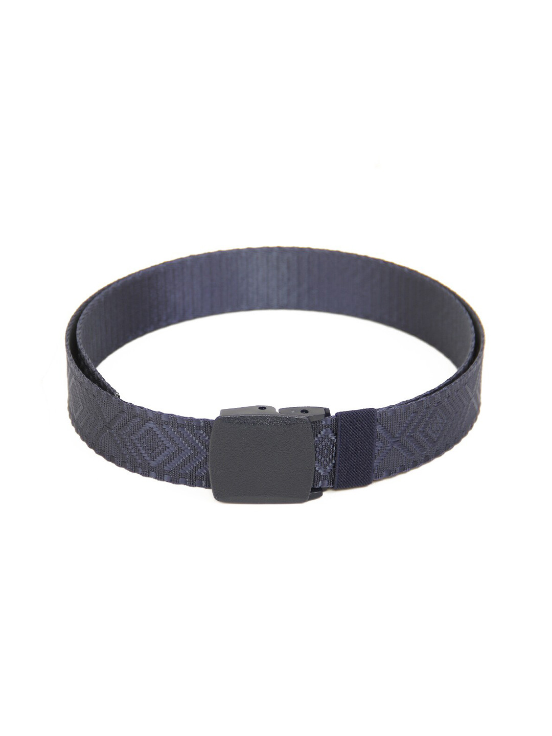 Calvadoss Women Blue Woven Design Canvas Belt