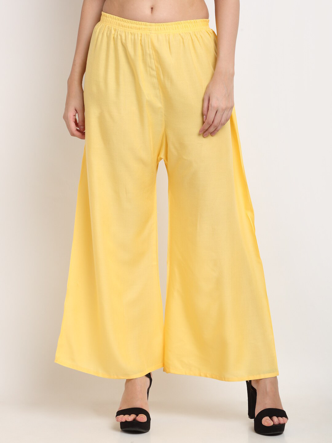 Miaz Lifestyle Women Yellow Palazzos