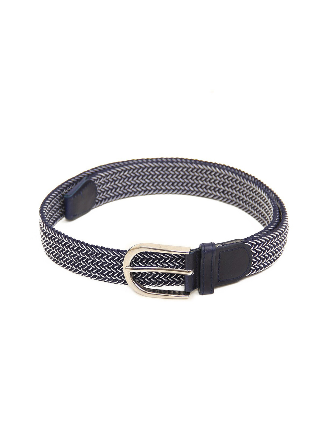 Calvadoss Women Navy Blue Braided Belt