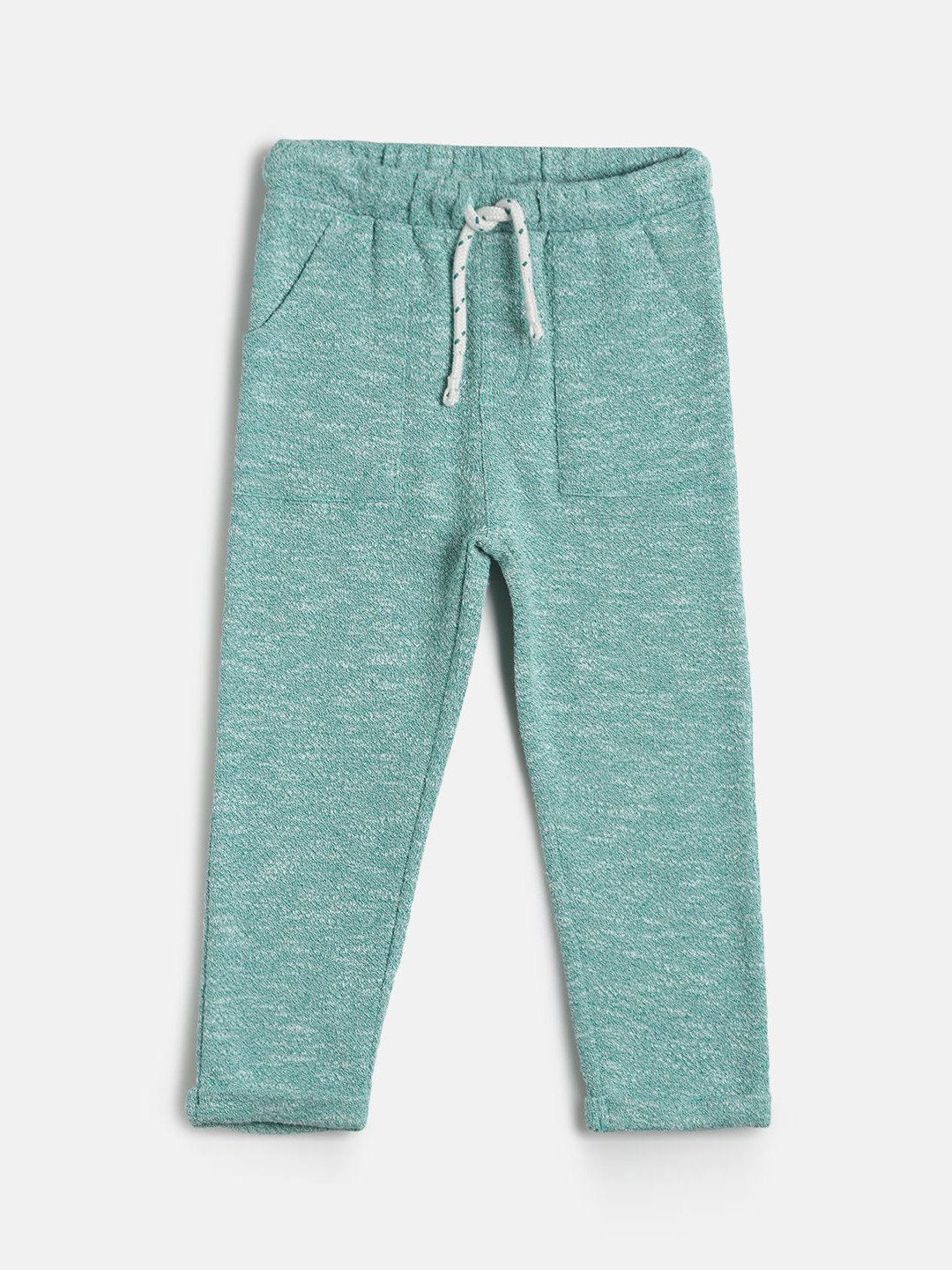MINI KLUB Infant Boys Sea Green Textured Track Pants