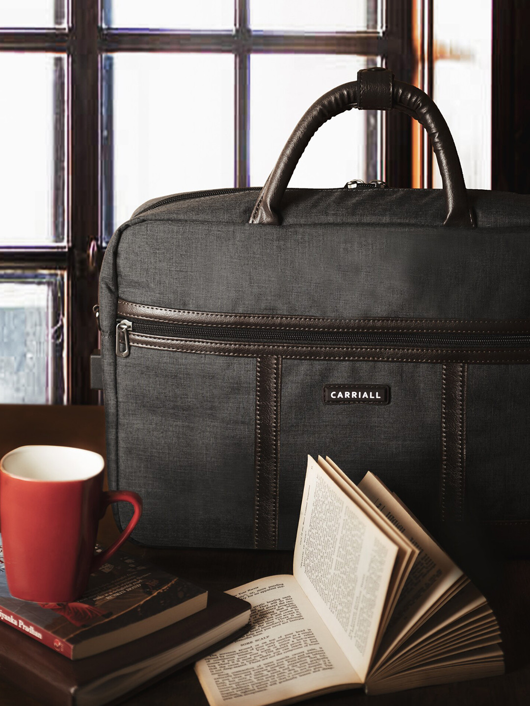 CARRIALL Unisex Grey Messenger Bag