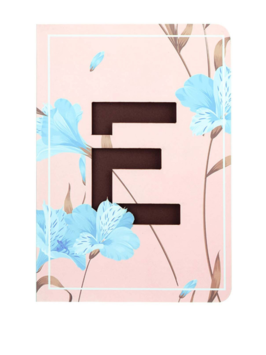 Doodle Pink & Green Initial E Monogram Soft Bound Diary