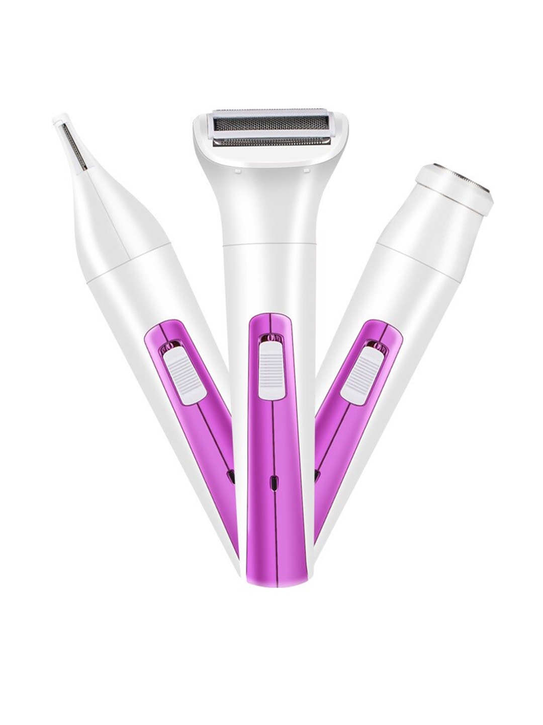 PAINLESS White Purple 3 in 1 USB Body Hair Remover