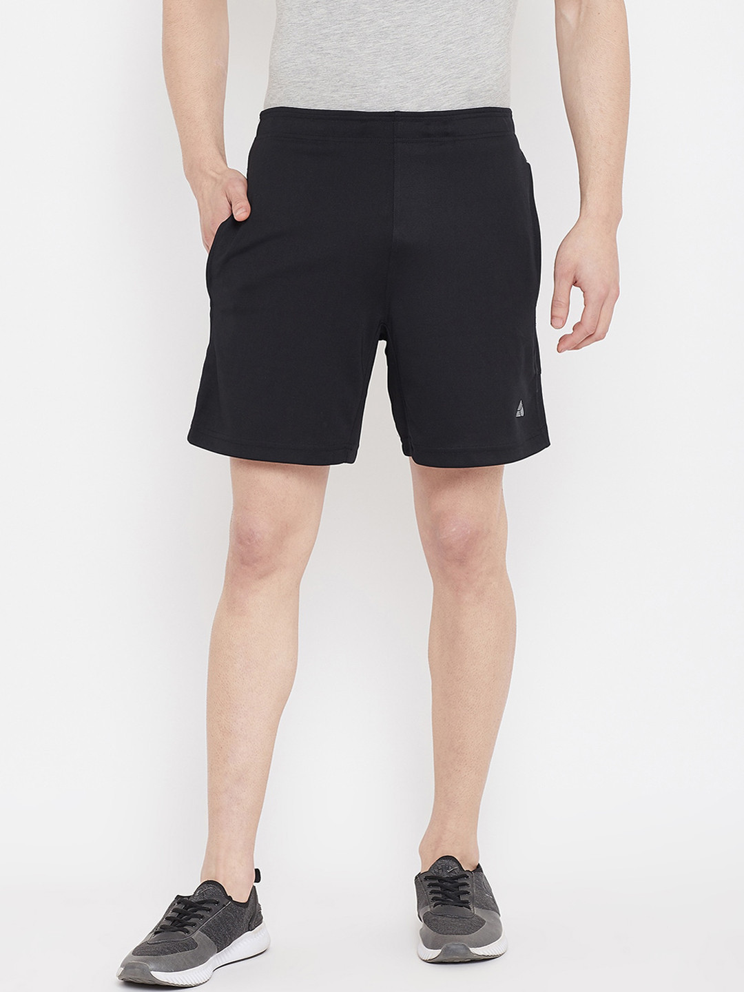 ATHLISIS Men Black Sports Shorts