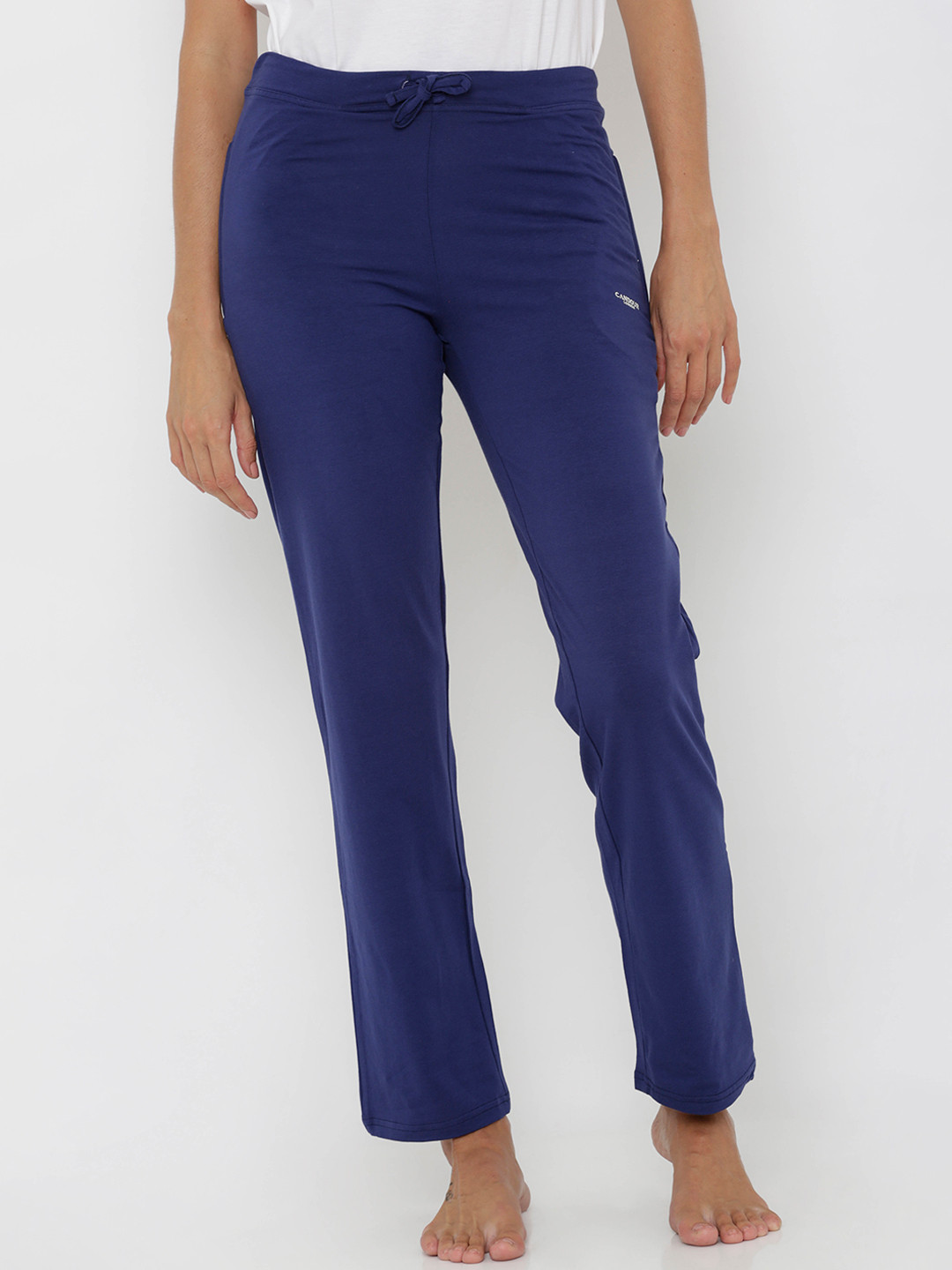 Candour London Women Blue Solid Lounge Pants