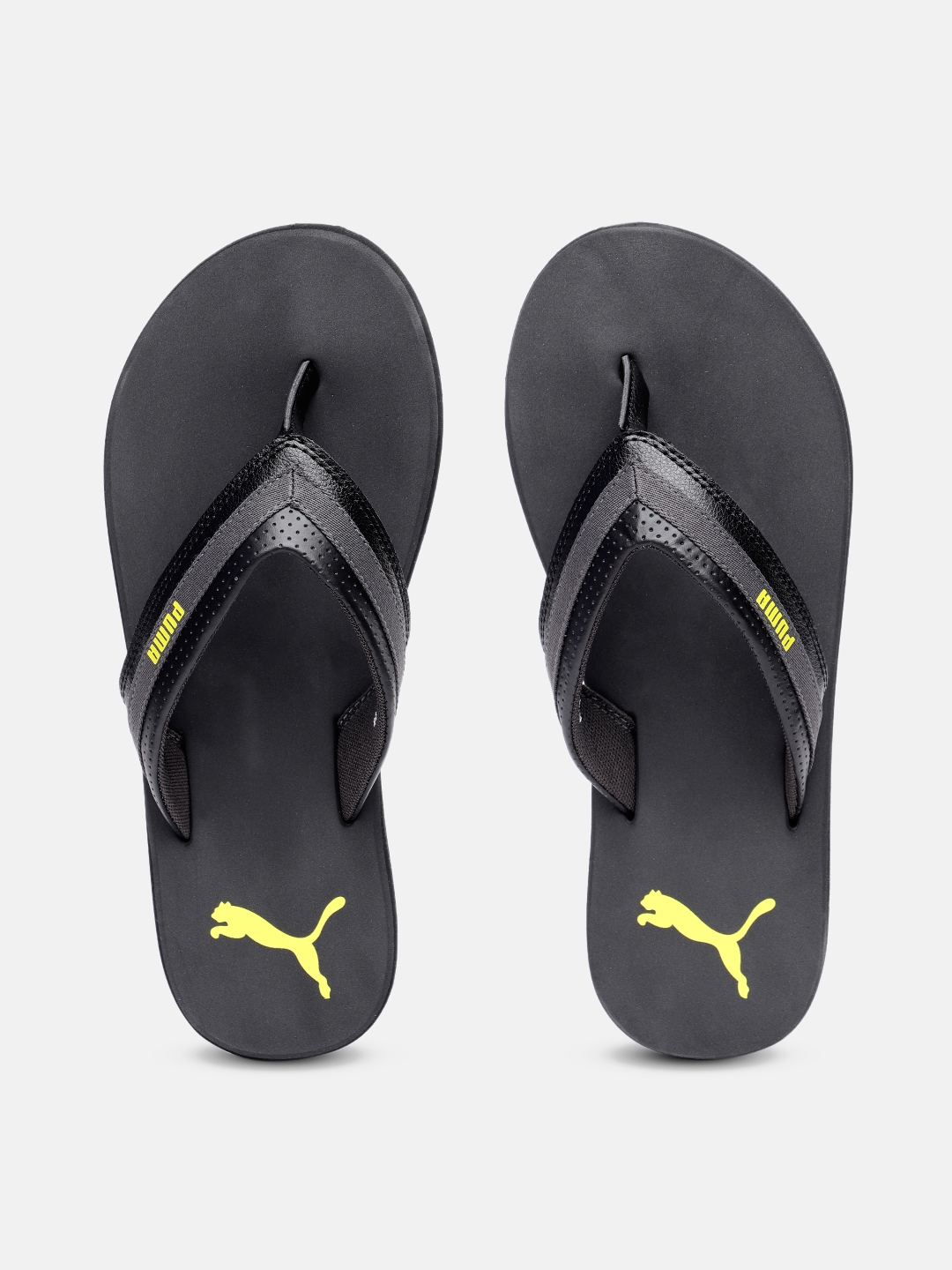 Buy Puma Men Charcoal Grey Solid Breeze V1 IDP Synthetic Thong Flip Flops Flip Flops for Men 15149362 Myntra