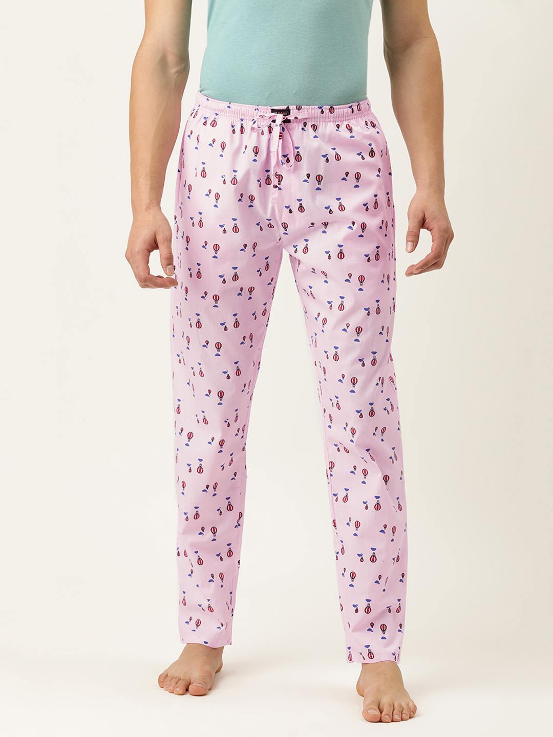 Urban Dog Men Pink Printed  Lounge Pant