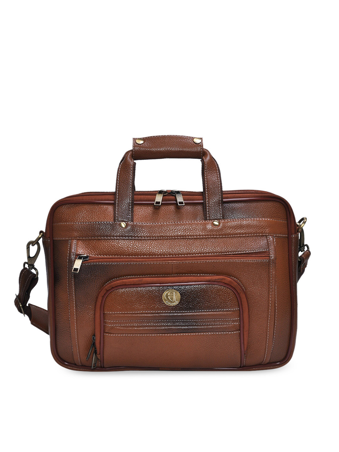 HiLEDER Unisex Pure Leather Laptop Bag