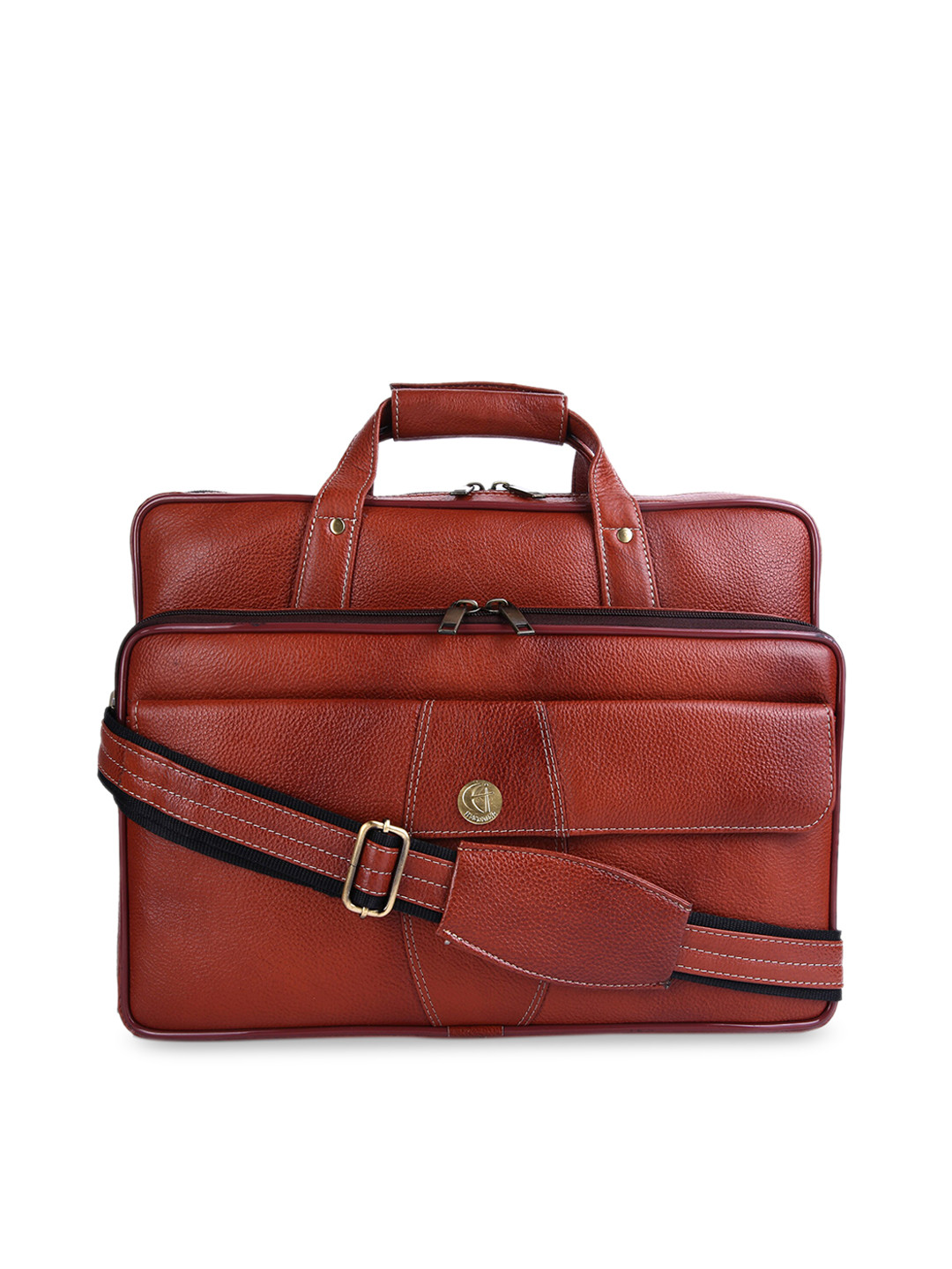 HiLEDER Unisex Pure Leather Laptop Bag