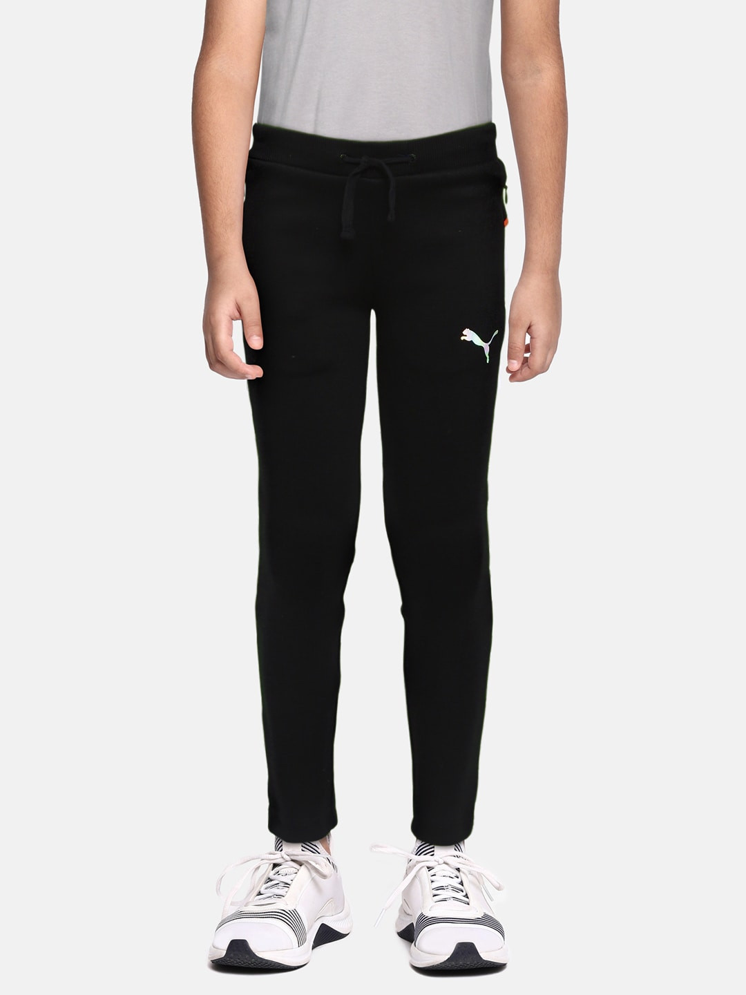 Puma Boys Black one8 Virat Kohli Colorblock Track Pants