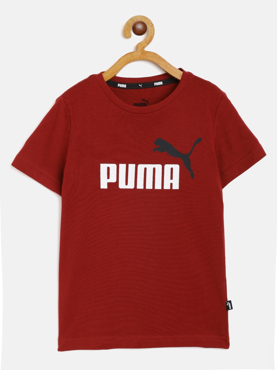 Burgundy puma t shirt discount
