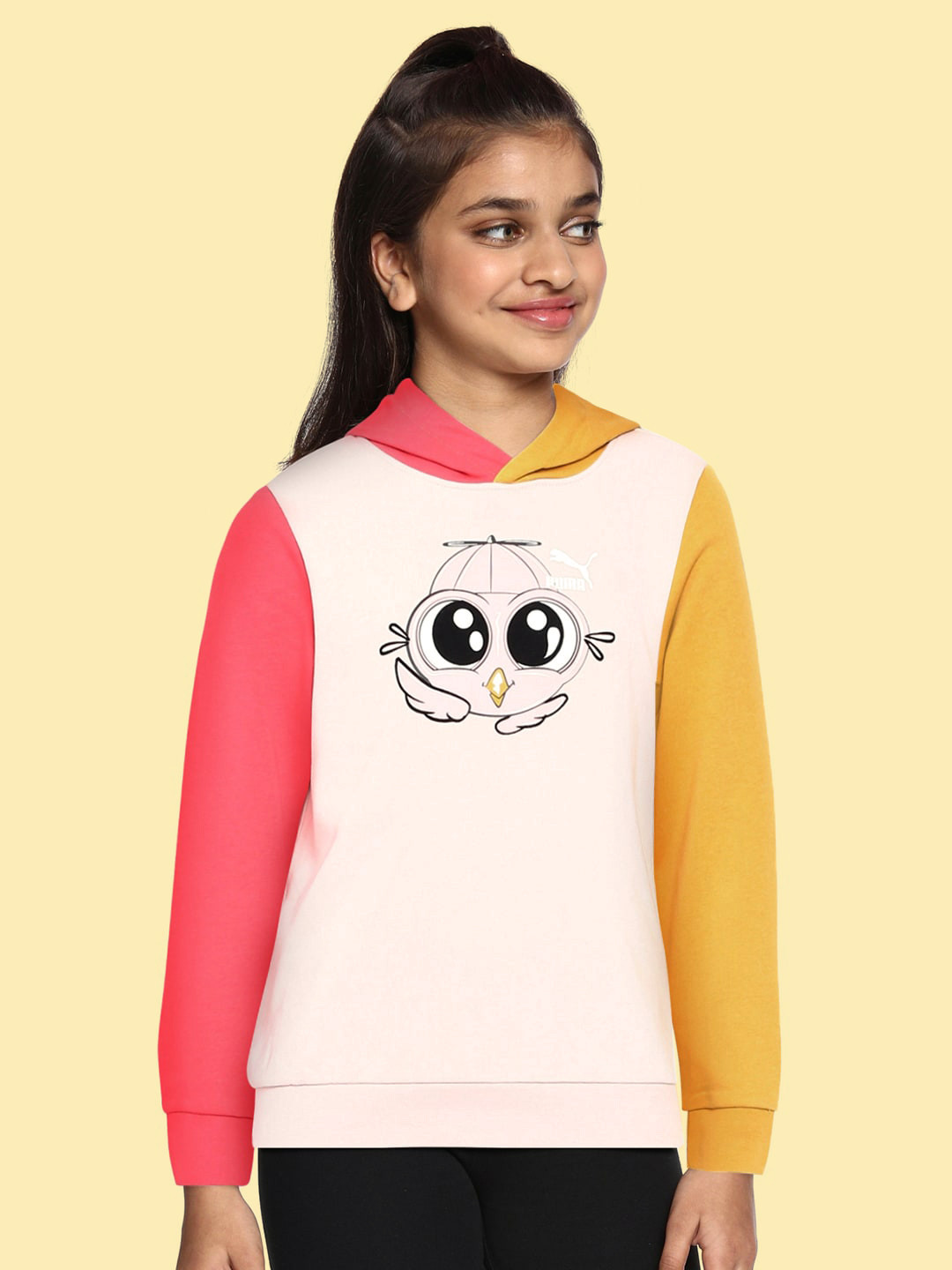 Puma Kids Regular Fit Graphic Print Lil Hoodie Sweatshirt
