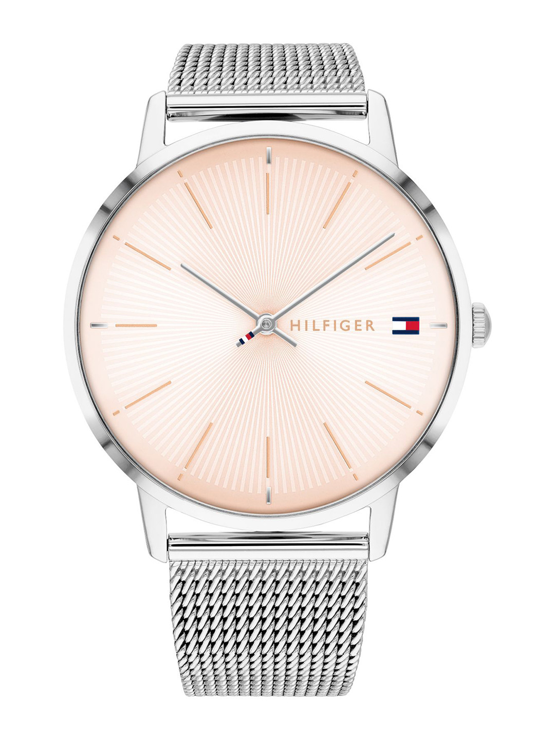 Tommy Hilfiger Women Rose Gold-Toned Dial & Silver Toned Straps Analogue Watch TH1782244