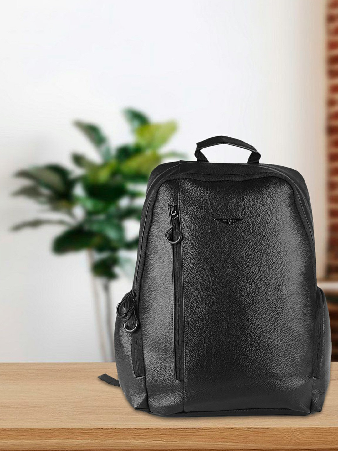 Police Unisex Black Solid Backpack