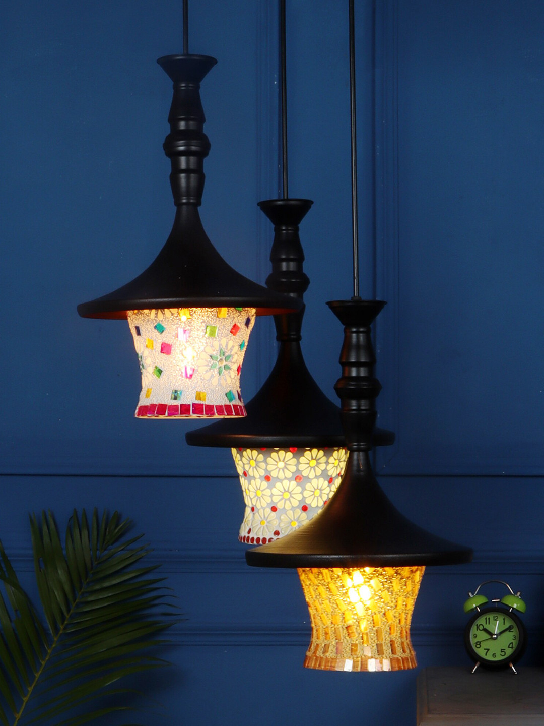 MFD HOME FURNISHING Multicoloured Aluminium Quirky Cluster Lights