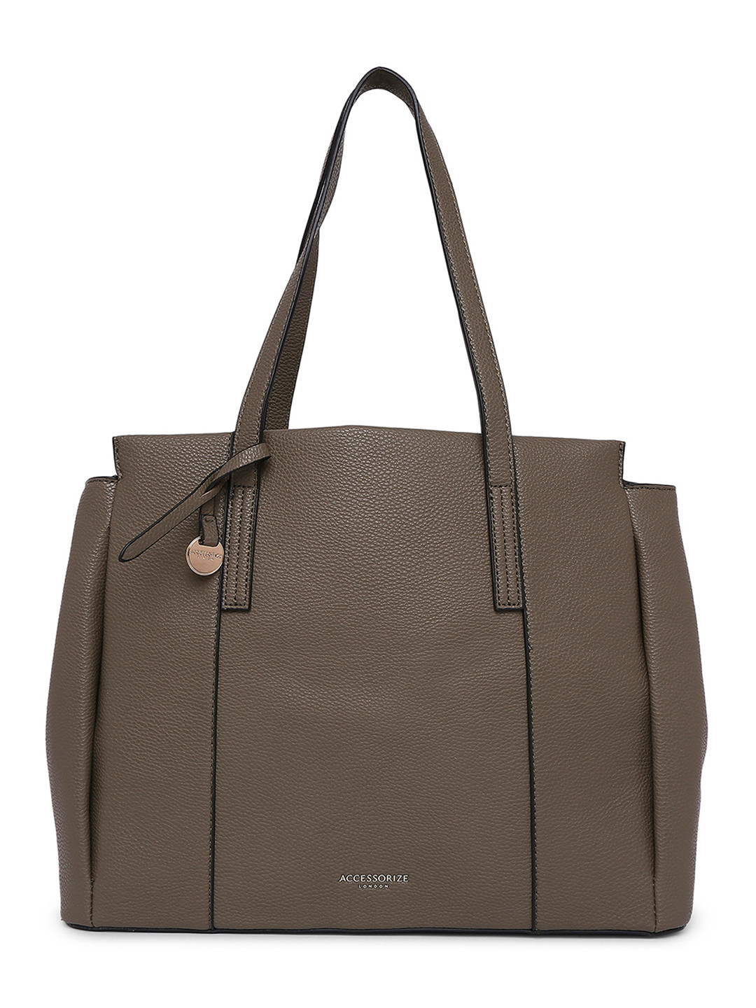 Accessorize Khaki Shopper Lauren Shoulder Bag