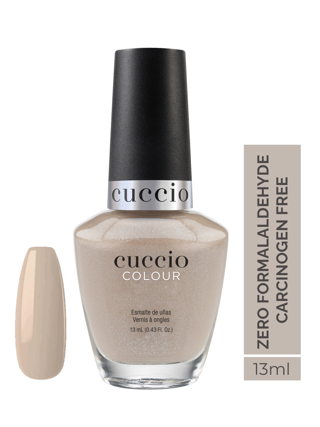 Cuccio Colour Long Lasting Glossy Nail Polish - CREAM & SUGAR 25-Free Formula 13 ml