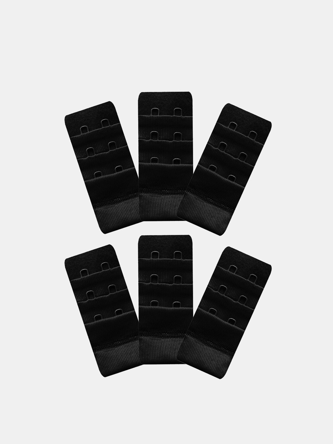 Inner Sense Women Pack Of 6 Black Bra Extender- BE2-Black_6