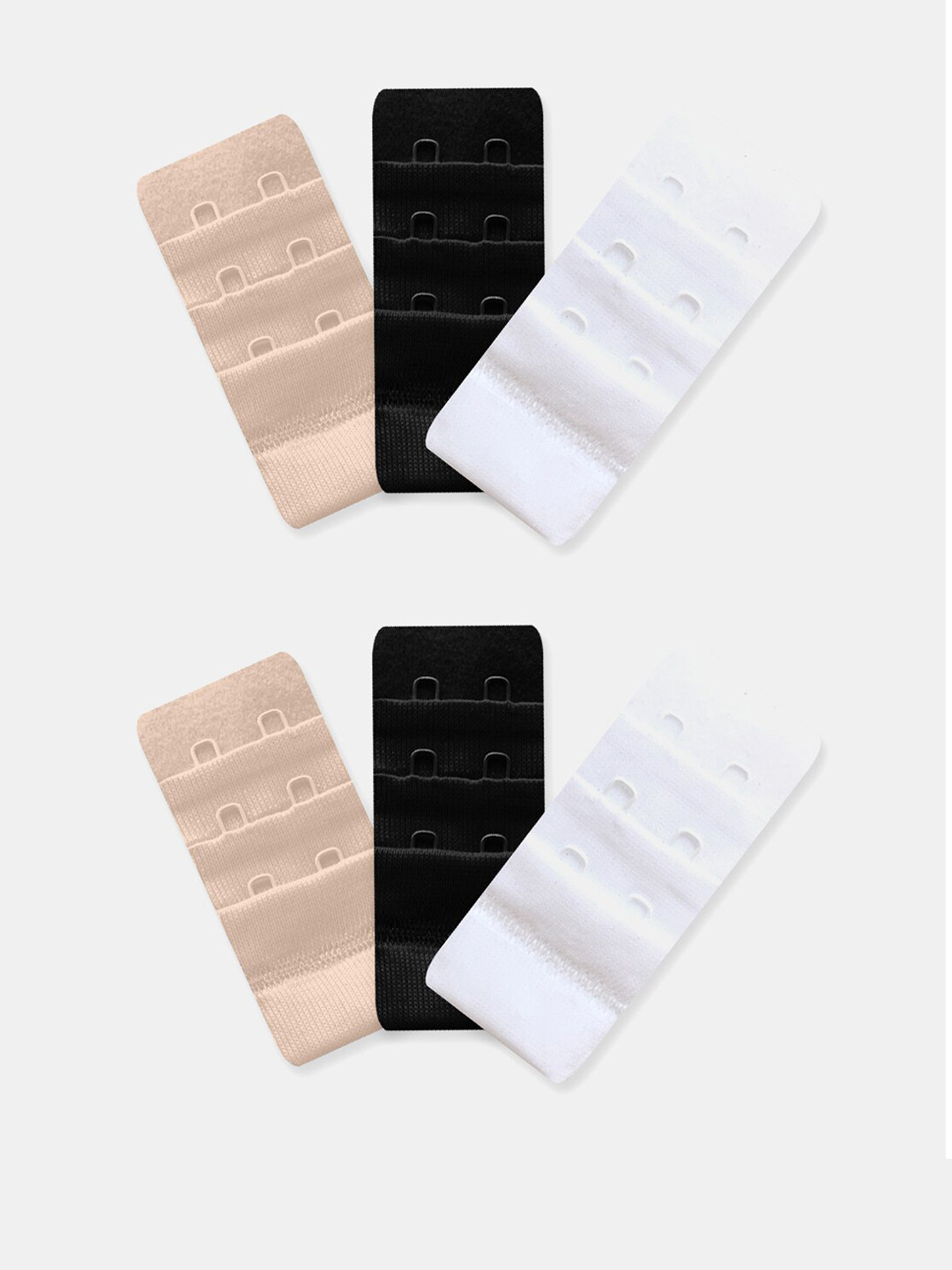 Inner Sense Women Pack Of 6 Bra Extenders BE2